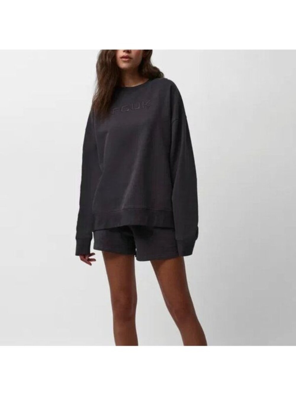 Unisex Tonal Sweatshirt Fcuk Jogger Short Shorts